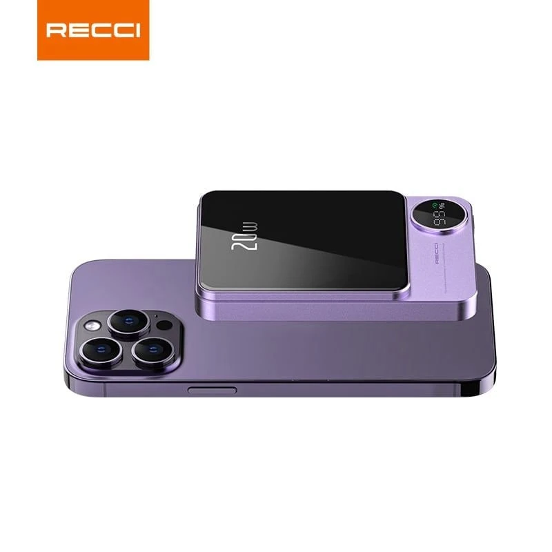 Recci Matrix RPB-W15 Wireless 5000 mAh Violet