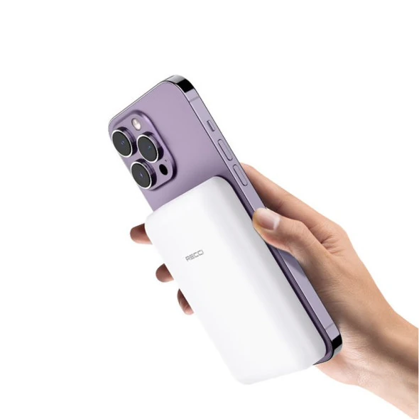 Recci Magnetic RPB-W09 Wireless 10000 mAh White