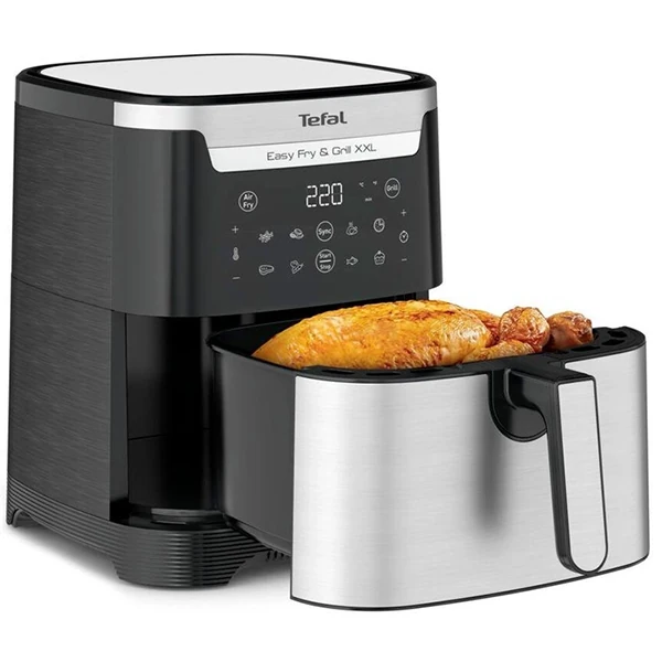 TEFAL Easy Fry & Grill XXL Inox Yağsız Air Fryer 6,5 Lt (EY801D15) (7211004825)