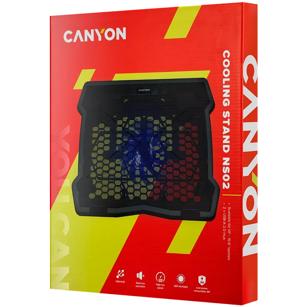 Canyon Cooling Pad NS-02 15.6` CNE-HNS02 Black