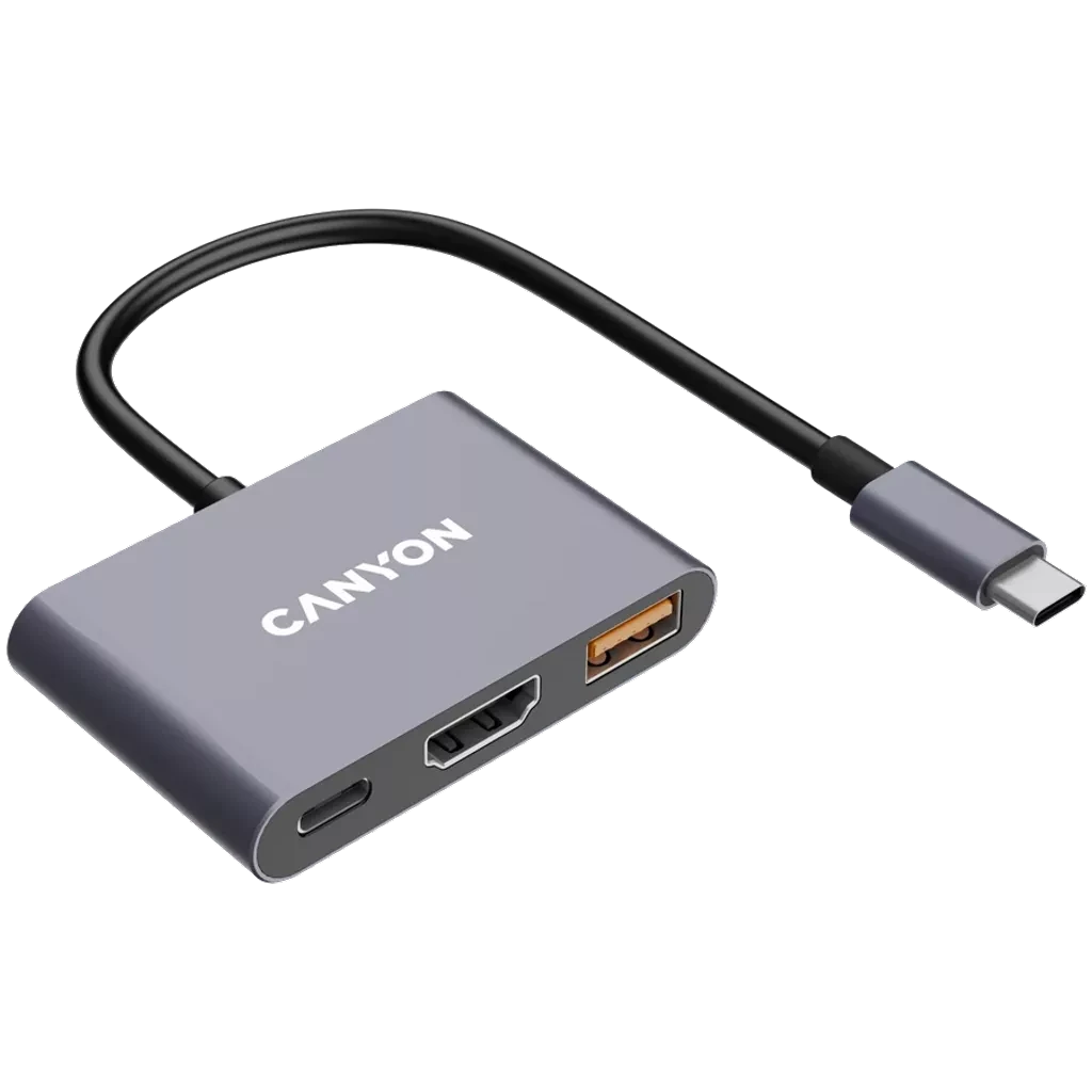 Canyon HUB USB DS-4 3 in 1 CNS-TDS4 Dark Gray