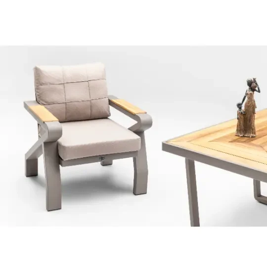 Terazzi Casablanca Alüminium Oturma Qrupu