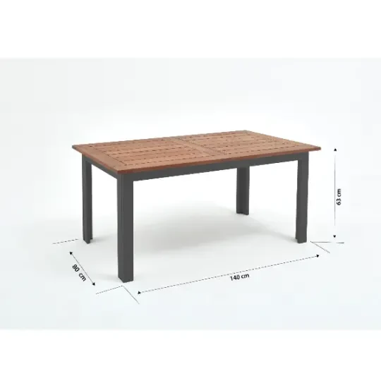 Erinöz Assento Aluminium Garden Balkon Oturma Qrupu 3+1+1+Hündür Qəhvə Masası