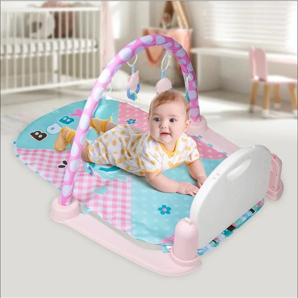 Carpet for Children Baby`s Piano Gym Mat 9905B Pink
