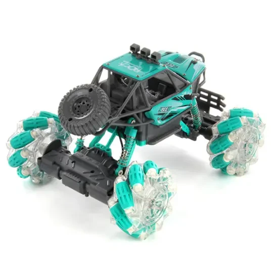 Car Rock Rover Storm Off Road Alloy Car Speeding Drift RC 4x4 Da Hua Toys 666-33 Blue