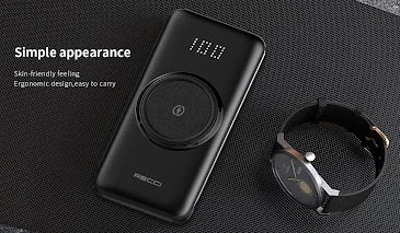 Recci Spirior Wireless  RPB-N28 10000 mAh Black