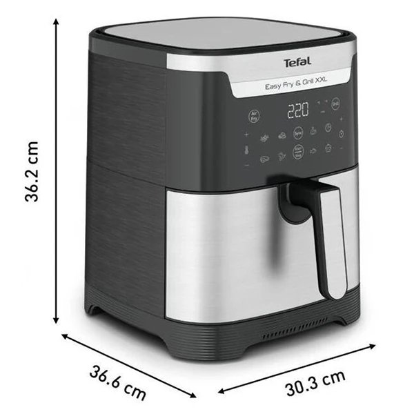TEFAL Easy Fry & Grill XXL Inox Yağsız Air Fryer 6,5 Lt (EY801D15) (7211004825)