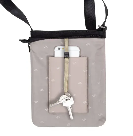 Riva Case 8509 Canvas Crossbody Bag 8 Black