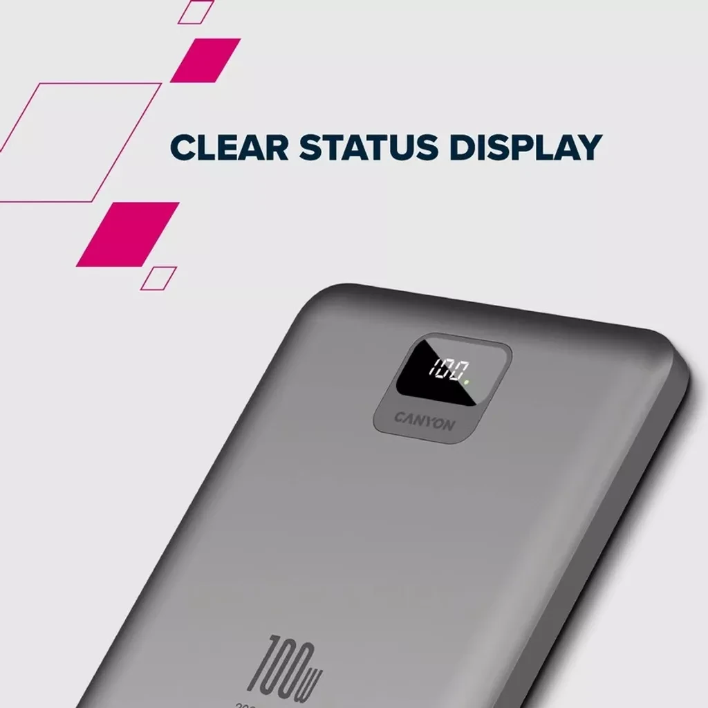 Canyon Slim PB-2008 100W CNE-CPB2008DG 20000 Dark Gray