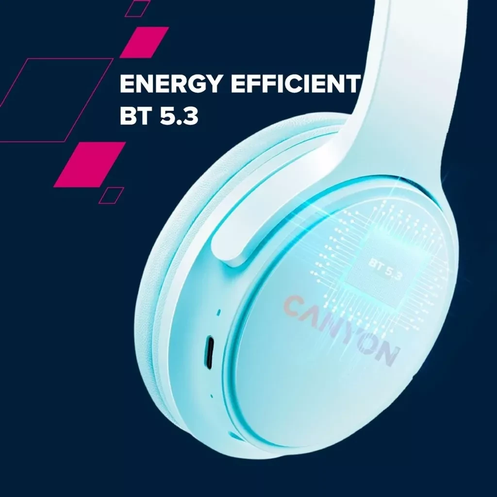 Canyon Over-Ear Headphones OnRiff 4 CNS-CBTHS4BL Blue
