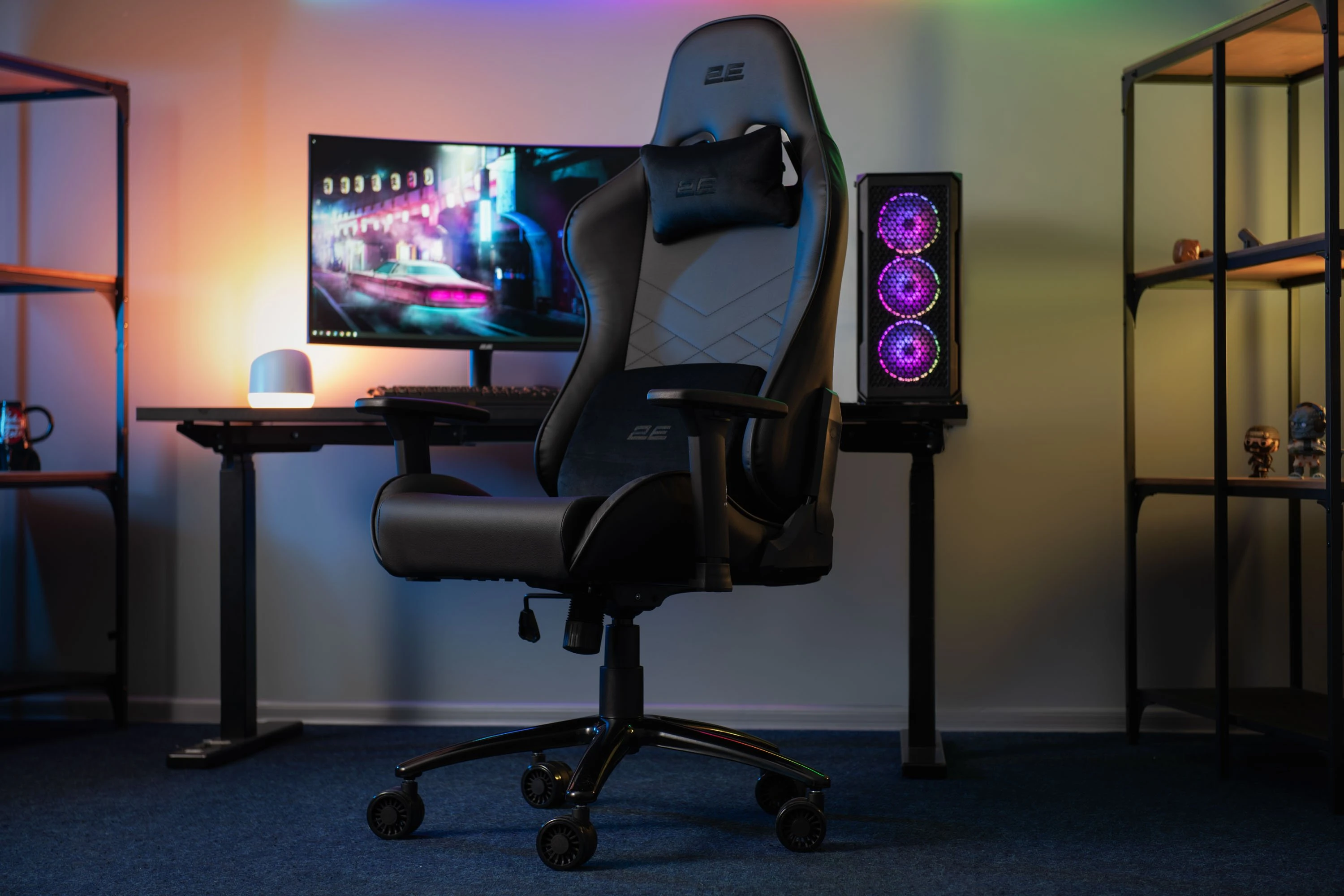 2E Gaming Chair 2E-GC-BUS-BK Bushido Black