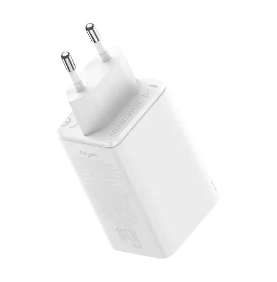 Baseus GaN6 Pro Fast Charger 2C+2U 65W EU P10162701213-00 Moon White