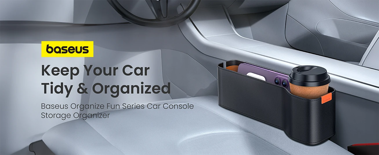 Baseus OrganizeFun Series Car Console Storage Orqanizer C20256502111-00 Black