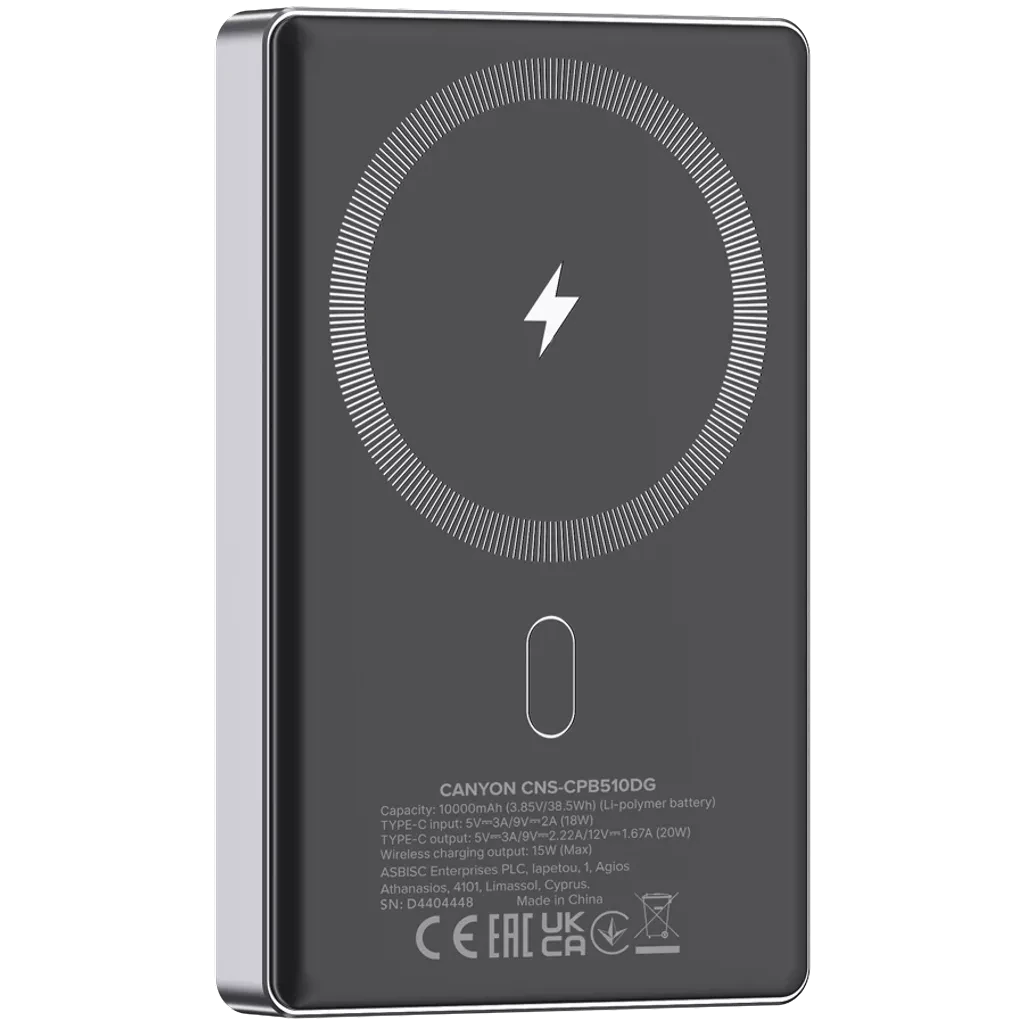 Canyon Wireless Magnetic OnPower 510 CNS-CPB510DG 10000 Dark Gray