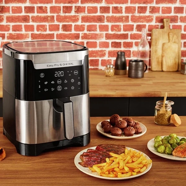 TEFAL Easy Fry & Grill XXL Inox Yağsız Air Fryer 6,5 Lt (EY801D15) (7211004825)