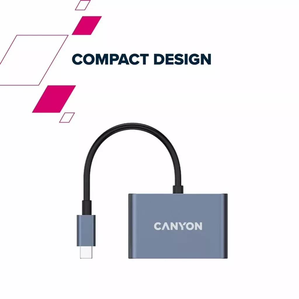 Canyon HUB USB DS-4 3 in 1 CNS-TDS4 Dark Gray