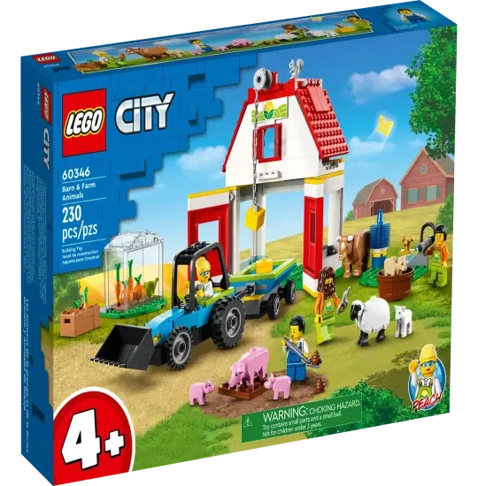 LEGO City Farm Barn & Farm Animals 60346