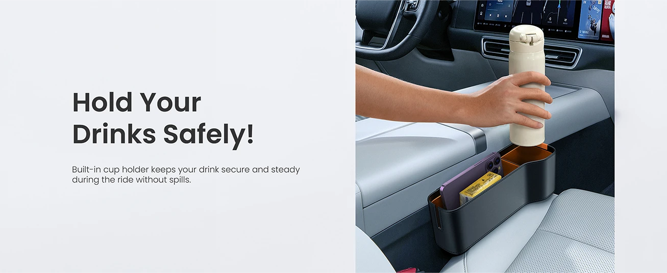 Baseus OrganizeFun Series Car Console Storage Orqanizer C20256502111-00 Black